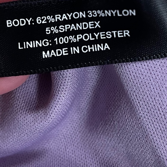 Miss Behave Lilac Spaghetti Strap Ruffle Hem Dress Junior Sizes NWT - Picture 4 of 7